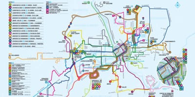 Quebec City rute de autobuz hartă