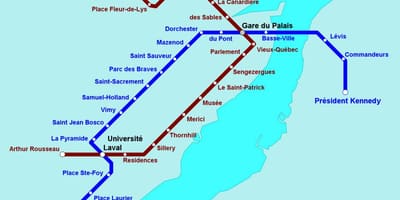 Quebec City subway map