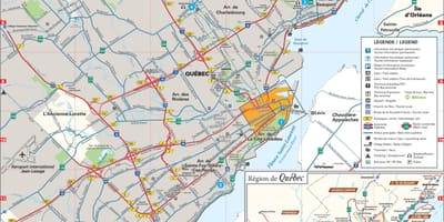 Harta zona Quebec City